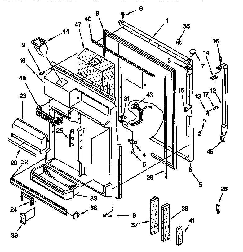 Refrigerator door