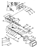 Motor and ice container