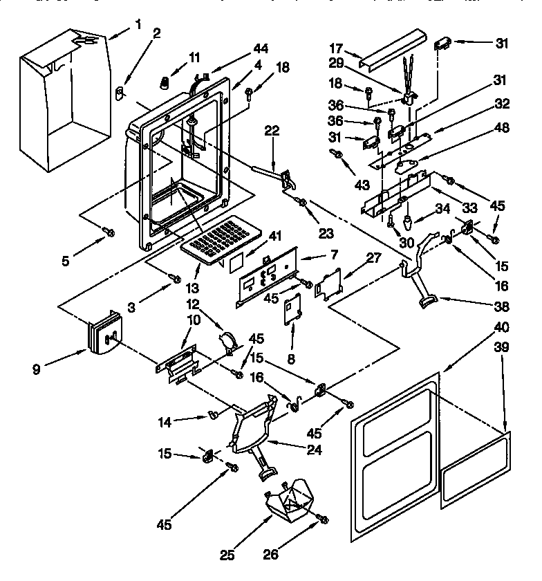 Dispenser front