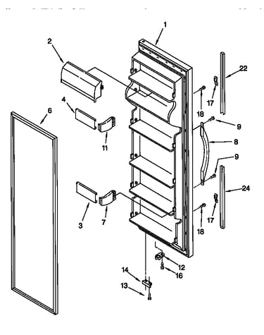Refrigerator door