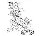 Kenmore 10657752791 motor and ice container diagram