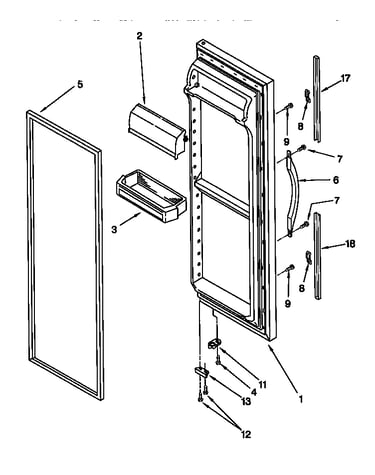 Refrigerator door