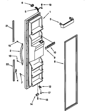 Freezer door