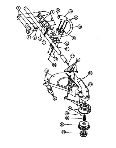 Drive shaft and cutter head