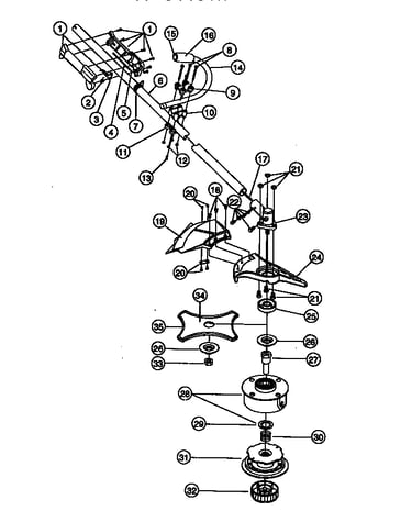 Drive shaft and cutting head