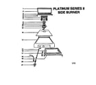 Weber PLATINUM II LP, SIDE BURNER replacement parts diagram
