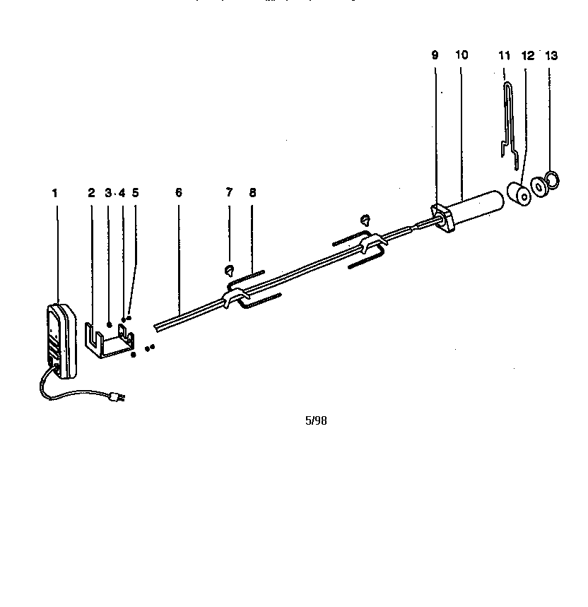Genesis gas rotisserie