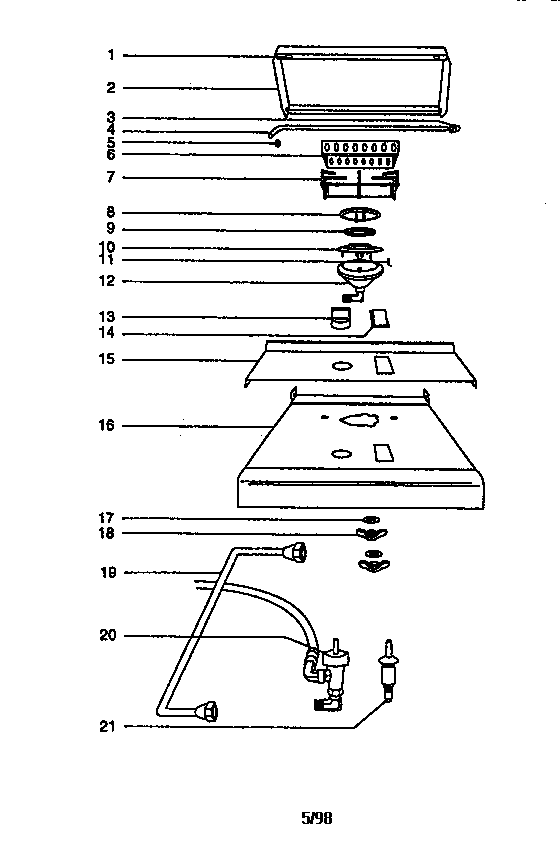 Summit side burner for the cart