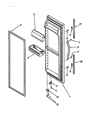 Refrigerator door