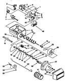 Motor and ice container