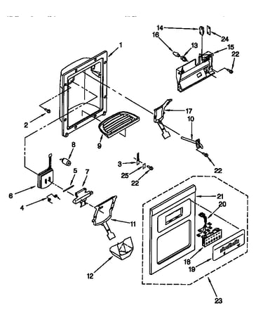 Dispenser front