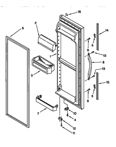 Refrigerator door