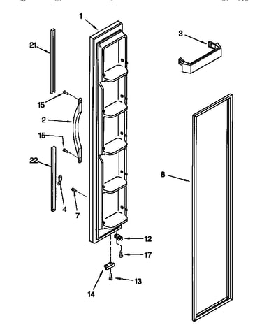 Freezer door