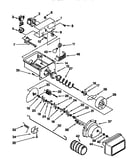 Motor and ice container