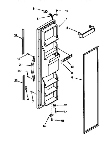Freezer door