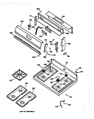 Control panel & cooktop