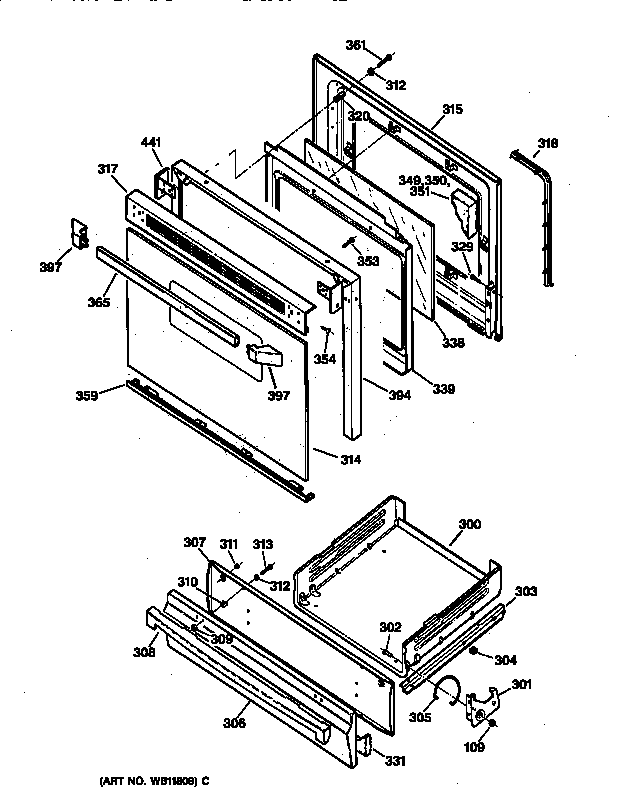 Door & drawer parts