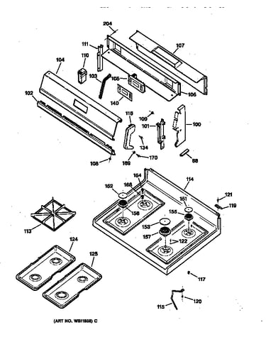 Control panel & cooktop