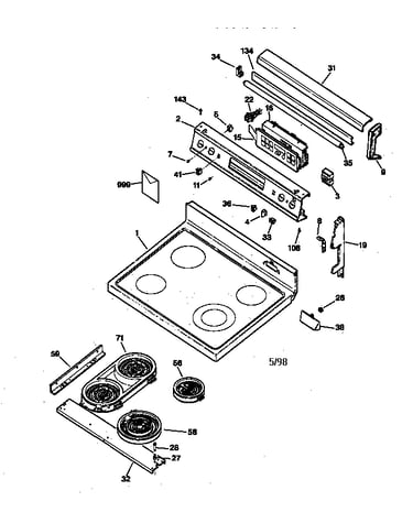 Control panel & cooktop