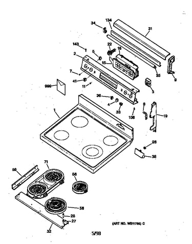 Control panel & cooktop