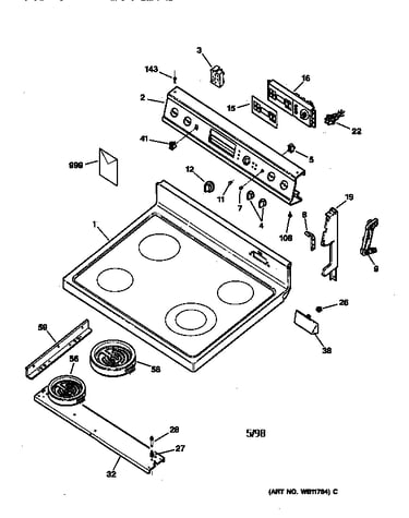 Control panel & cooktop