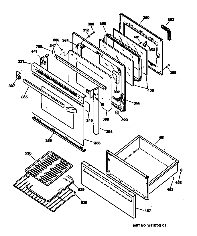 Door & drawer parts