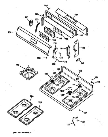 Control panel & cooktop