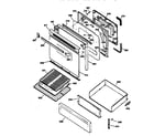 GE JGBP26AEA1AA door & drawer parts diagram