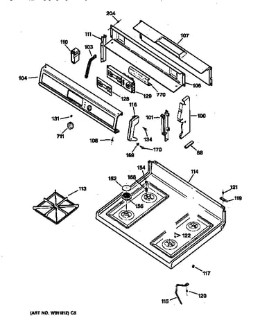 Control panel & cooktop