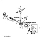GE GSD3810Z01AA motor-pump mechanism diagram