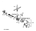 GE GSD3820Z01BB motor-pump mechanism diagram