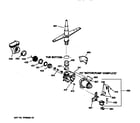 GE GSD3830Z01WW motor-pump mechanism diagram