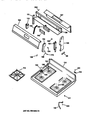 Control panel & cooktop