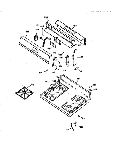 Control panel & cooktop