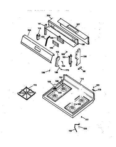 Control panel & cooktop