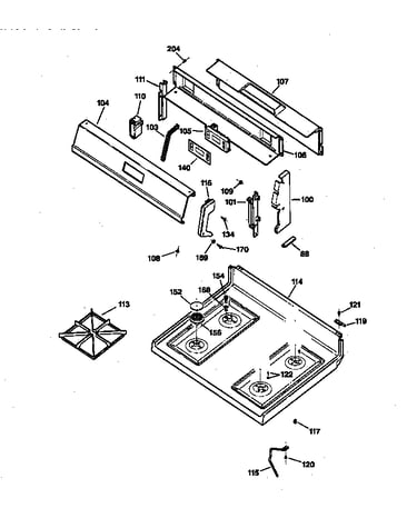 Control panel & cooktop