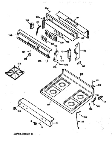 Control panel & cooktop
