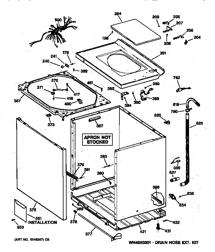Cabinet, cover & front panel