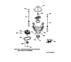 GE WCCB2050V1WC suspension, pump & drive components diagram