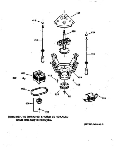 Suspension, pump & drive components