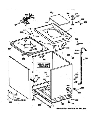 Cabinet, cover & front panel