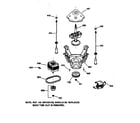 GE WCCB2050V1AC suspension, pump & drive components diagram