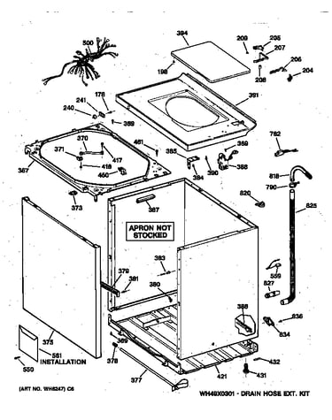 Cabinet, cover & front panel