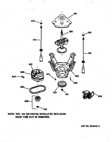 Suspension, pump & drive components