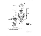 GE WCCB1030V1WC suspension, pump & drive components diagram
