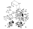 GE JE520BW03 microwave parts diagram