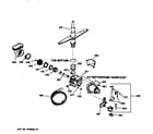 Hotpoint HDA3430Z01WW motor-pump mechanism diagram
