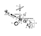 Hotpoint HDA3230Z01WW motor-pump mechanism diagram