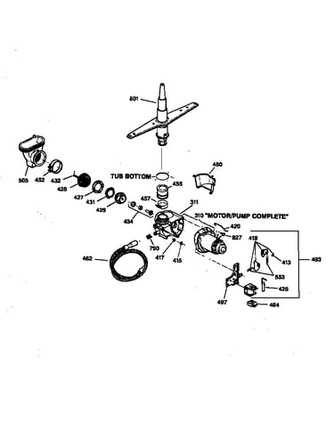 Motor-pump mechanism