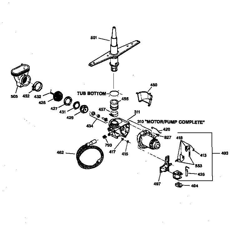 Motor-pump mechanism